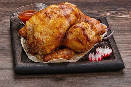 Куры гриль на мангале