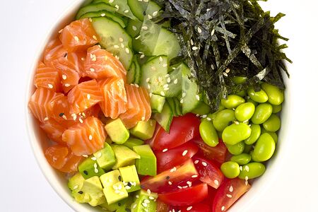 Поке-боул Лосось с авокадо