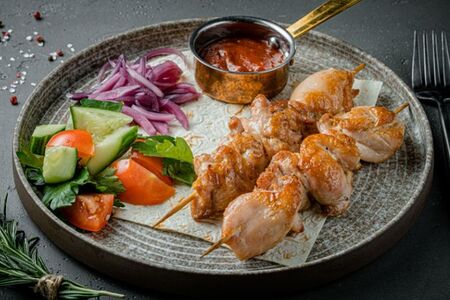 Шашлык из курицы по-грузински