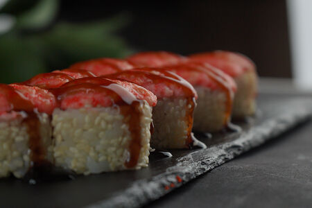 Запеченные с лососем