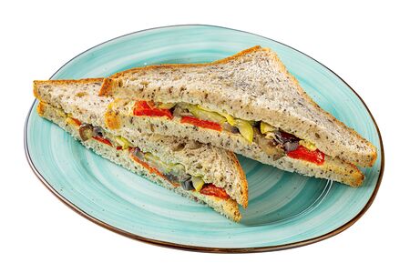 Сэндвич с запечёнными овощами