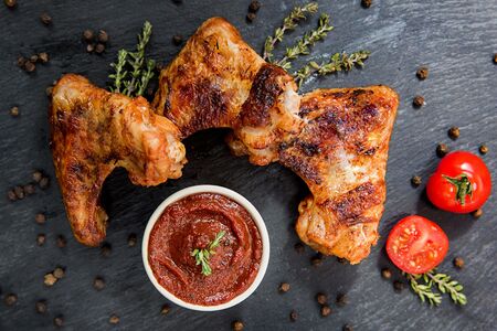 Шашлык из куриных крыльев