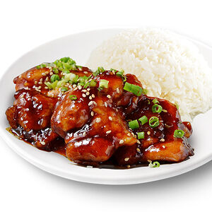 Сяке терияки с рисом