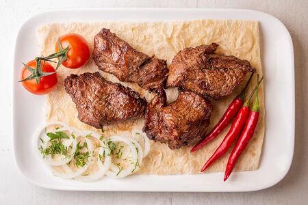 Шашлык из телячьей мякоти