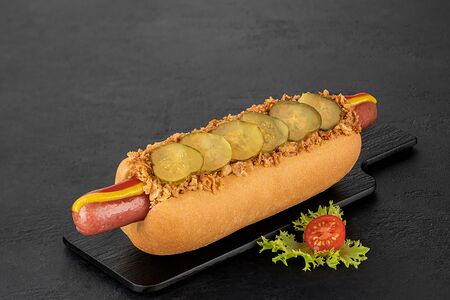 Датский с колбаской бергсалями