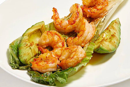 Креветки с авокадо