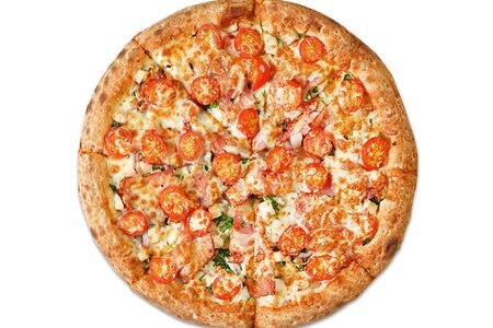 Пицца Филадельфия с цыпленком на тонком тесте