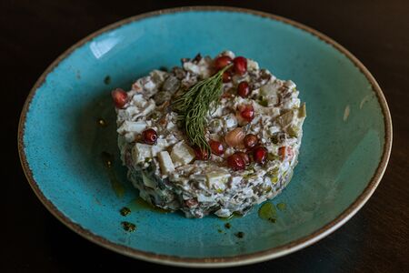 Оливье с говядиной