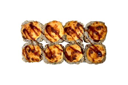 Запеченный ролл с креветкой