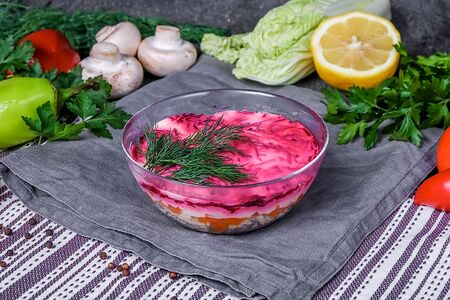 Салат сельдь под шубой