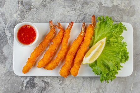 Креветки темпура