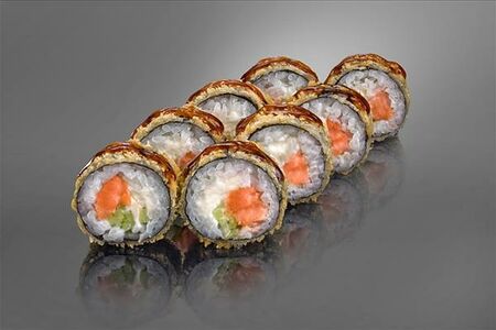 Темпура ролл с лососем и сыром