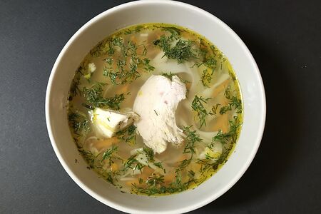 Домашний суп-лапша с куриной грудкой