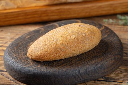 Пирожок из зеленой гречки с вишней