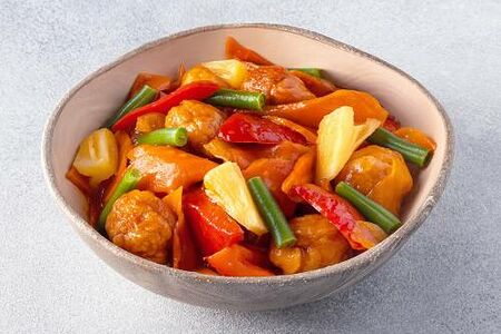 Цыплёнок в кисло-сладком соусе