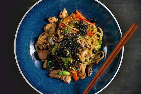 Лапша с морепродуктами