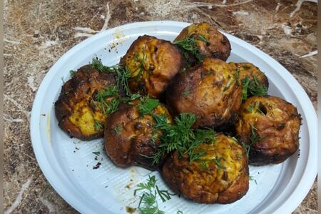 Шампиньоны на мангале