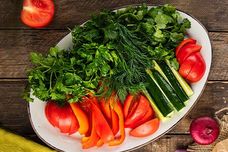 Овощная тарелка