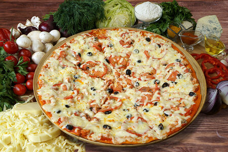 Пицца Морская⁣⁣⁣⁣