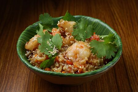 Рис с креветками