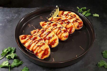 Мидии запеченные Чесночные