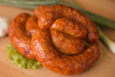 Колбаса Украинская жареная с картофелем по-деревенски