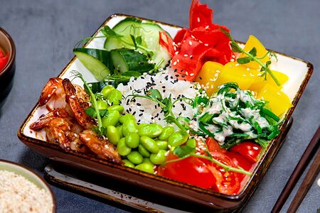 Поке с креветками