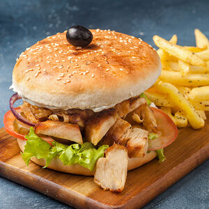 Бургер Аристотель XL с картофелем фри