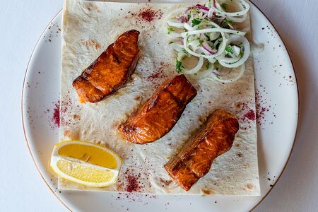 Шашлык из семги