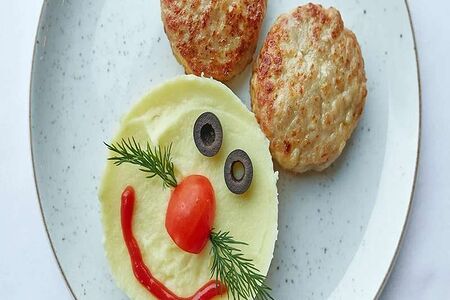 Котлеты куриные с пюре