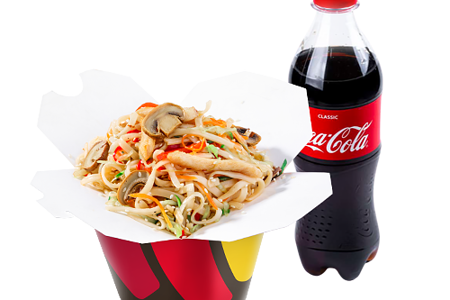 Комбо с coca-cola 0.5 л