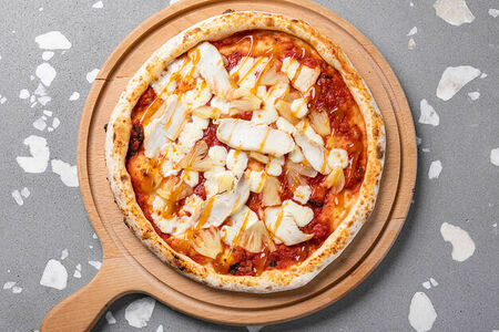 С курицей и ананасами