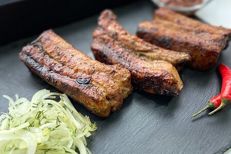 Шашлык из свиных рёбер