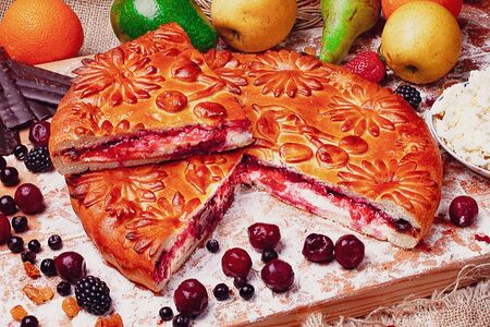 Пирог Вишня в шоколаде