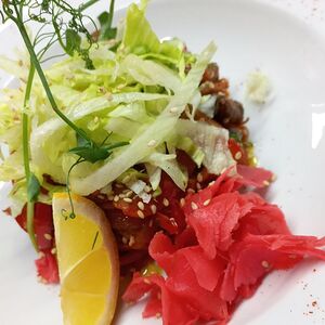 Салат тёплый с курицей
