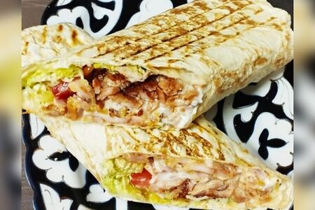 Шаурма в обычном лаваше