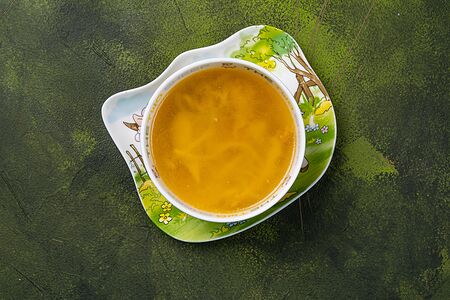 Суп с домашней лапшой и курочкой