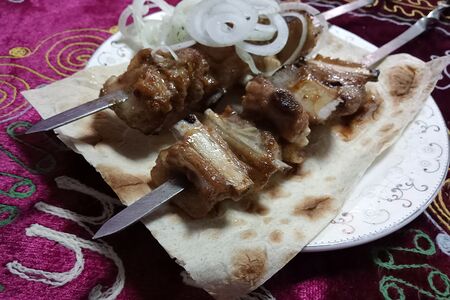 Шашлык из бараньих ребрышек