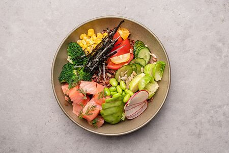 Поке с лососем