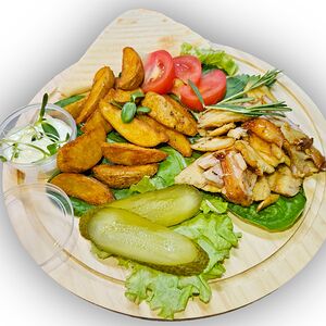 Сет №1 с картофельными дольками