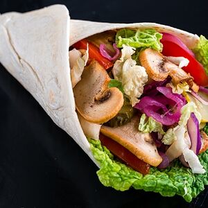Донер вегетарианский с грибами