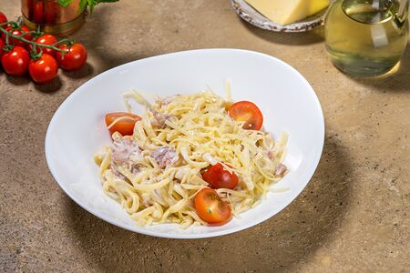Паста с беконом