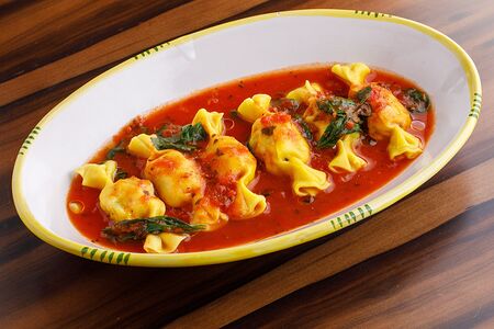 Равиоли с крабом