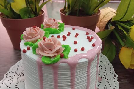 Пирожное Вишневое творожно-йогуртовое