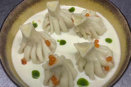 Хинкали с лососем