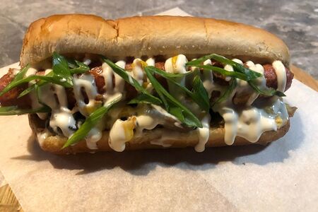 Хот-дог с грибами