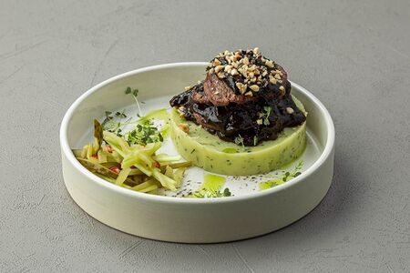 Медальоны с картофельным пюре