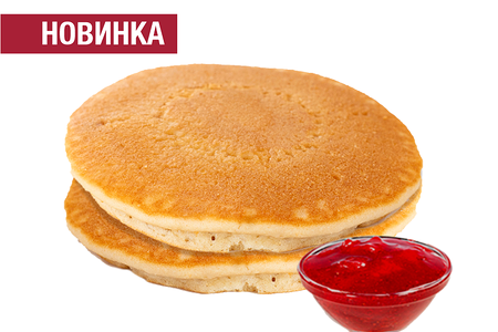 Оладьи с джемом, 2 шт.