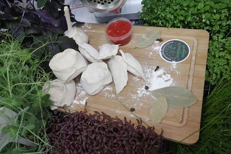 Манты с курицей