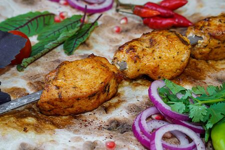 Грудка индейки на углях